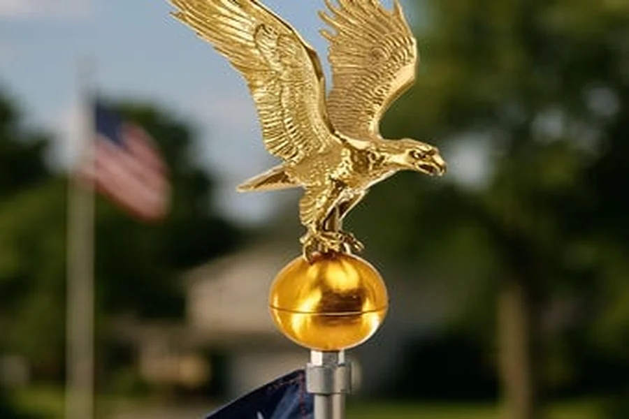Flag Pole Eagle Toppers