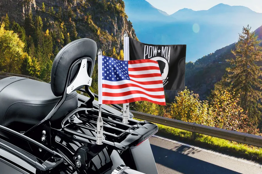 Motorcycle Flag Pole Toppers
