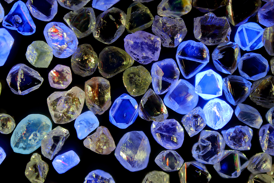 Diamonds Glow Under UV